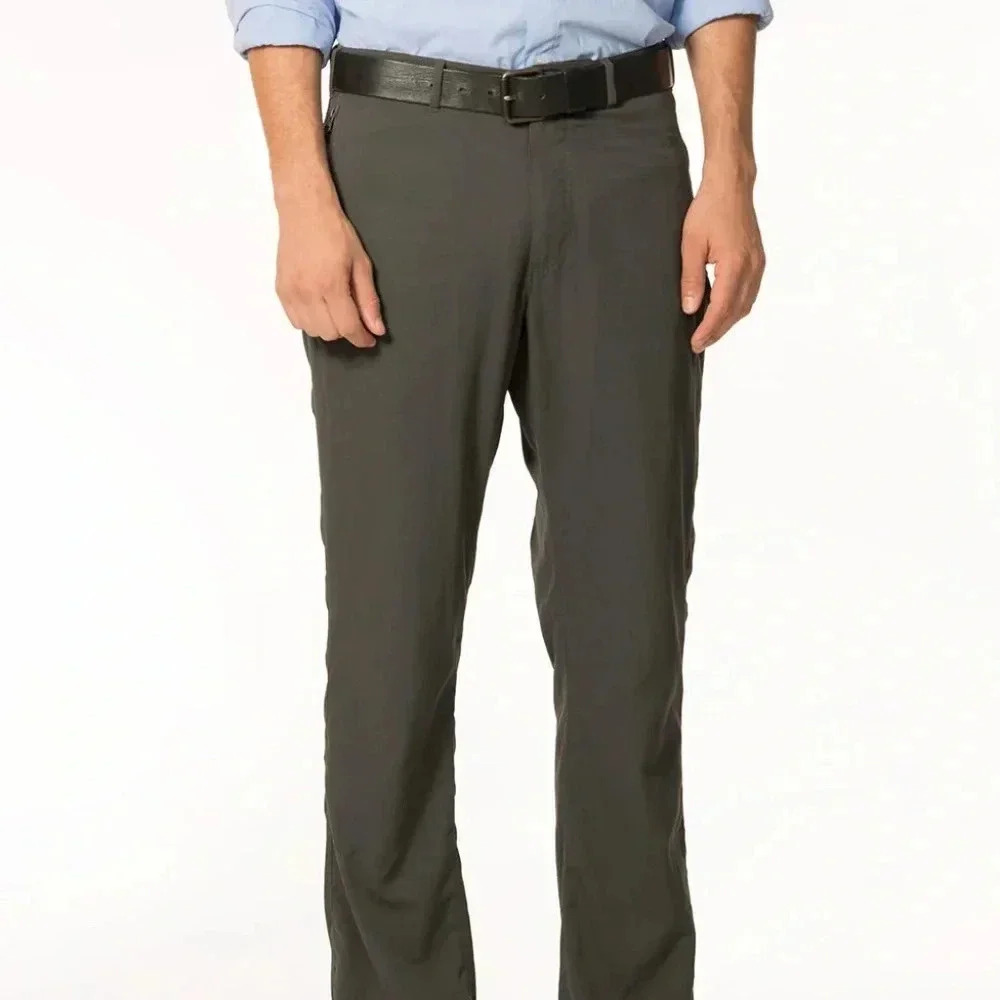 Clothing Arts Pick-Pocket Proof Mens Green Business Travel Pants 42x30